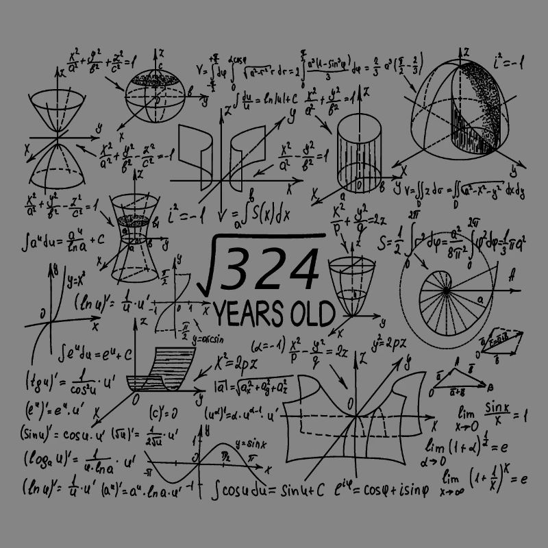 18th Birthday Math Math Student Mathefan