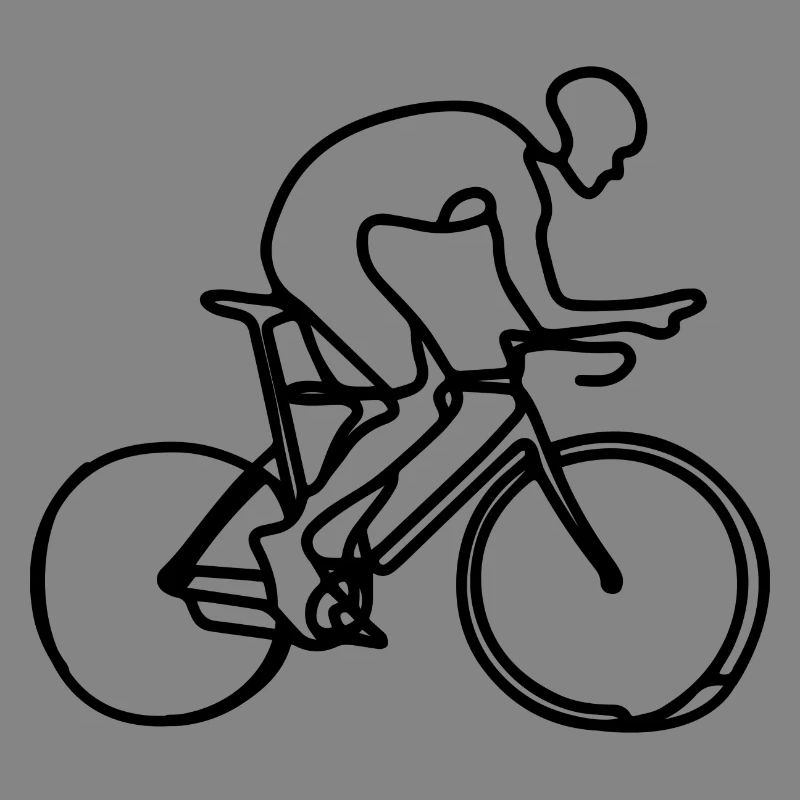 Cyclist Drawing