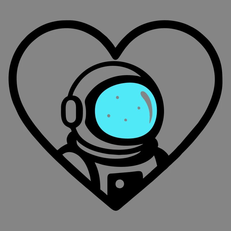 Astronaut Heart Space Cosmo Helm