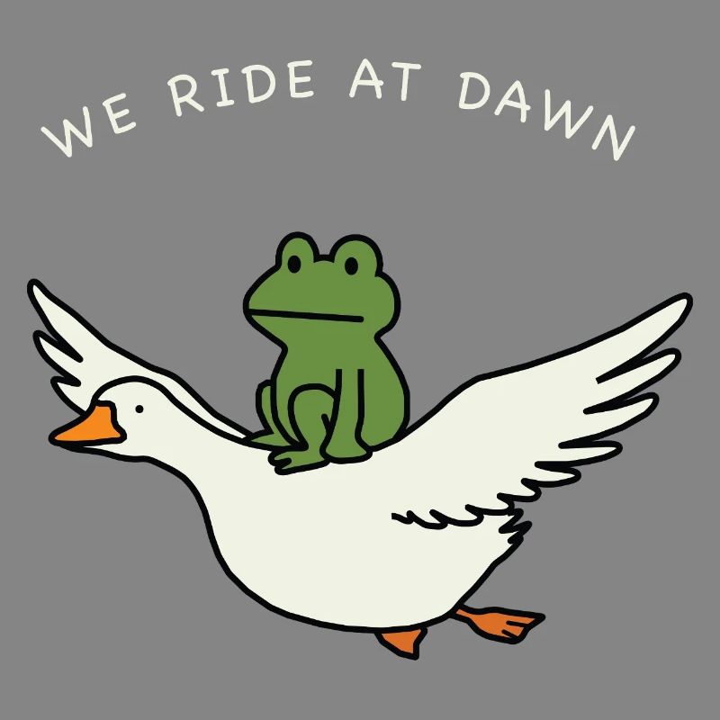Dawn Ride Frog on Duck