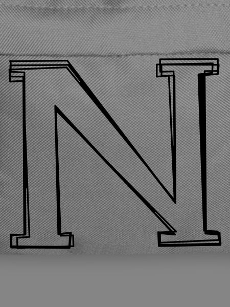 Buchstabe N handgezeichnet