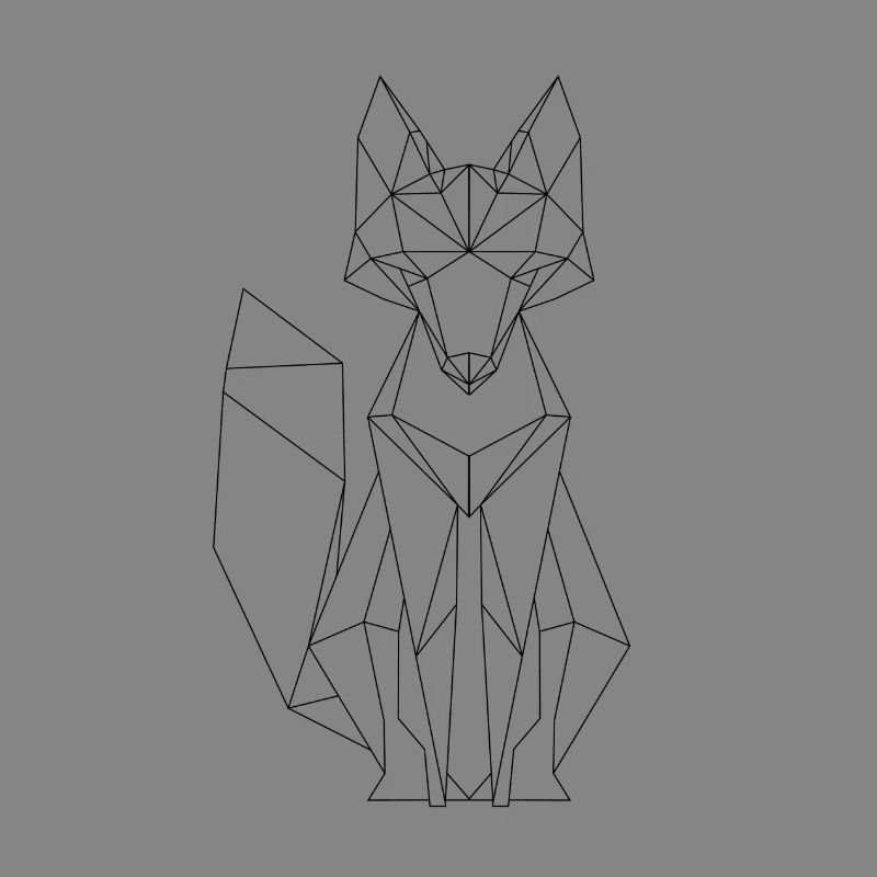 Fox polygone design