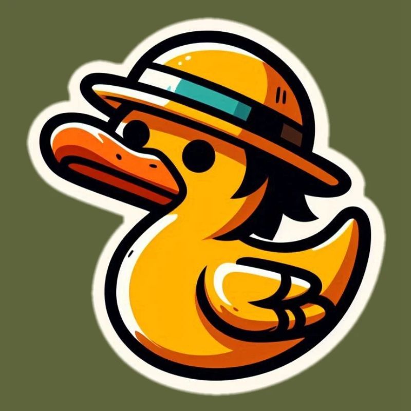 Duck with hat