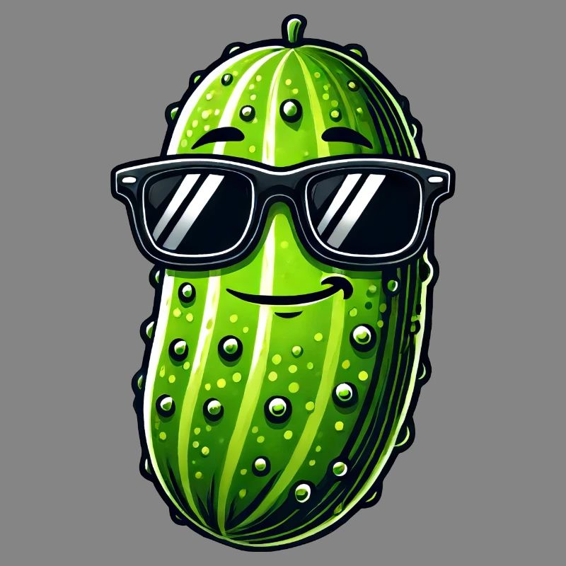 Cool Concombre Lunettes De Soleil Cornichon D’été Fruit
