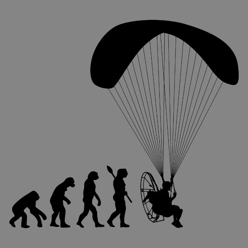 Paramoteur Évolution humaine drôle