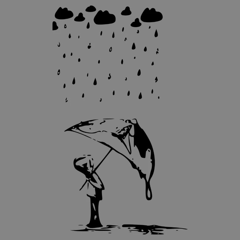 junge im regen