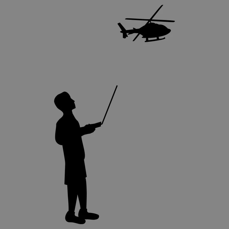 Remote-controlled model helicopter remote control