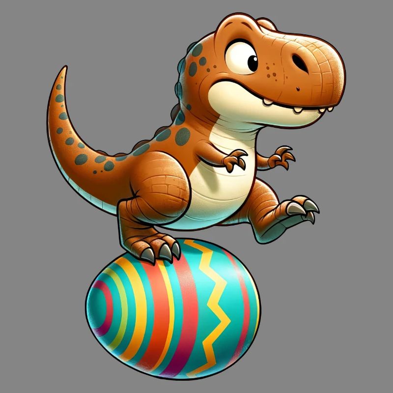 Dancing T-Rex, Easter Eggshell Fun