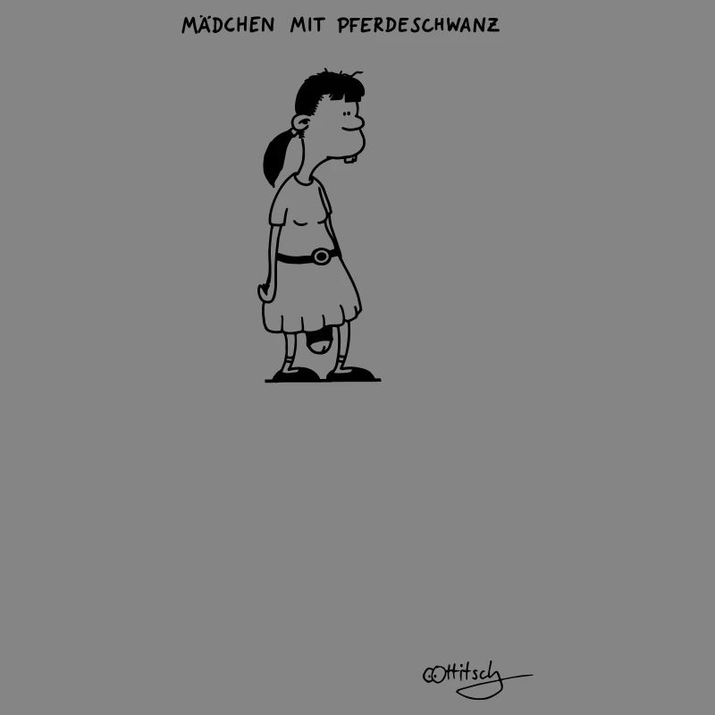 Mädchen mit Pferdeschwanz