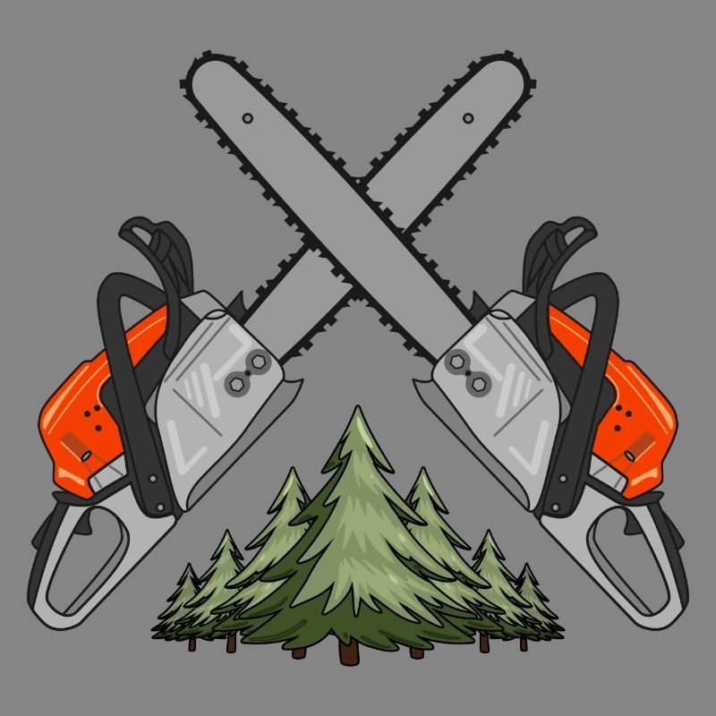 Chainsaw Cross Forest