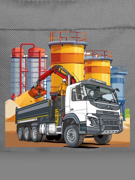 LKW in der Mischanlage