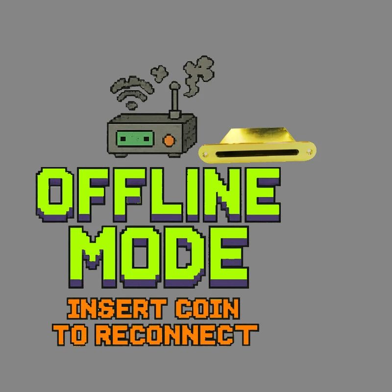 Retro-Gaming Offline-Modedesign