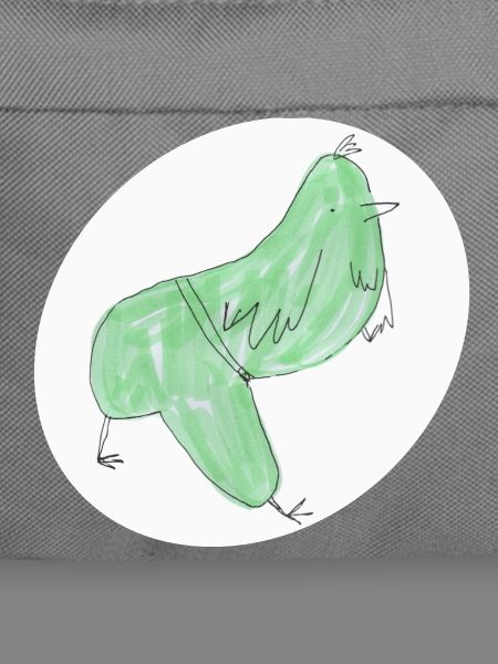 Minimalistischer abstrakter Grüner Vogel