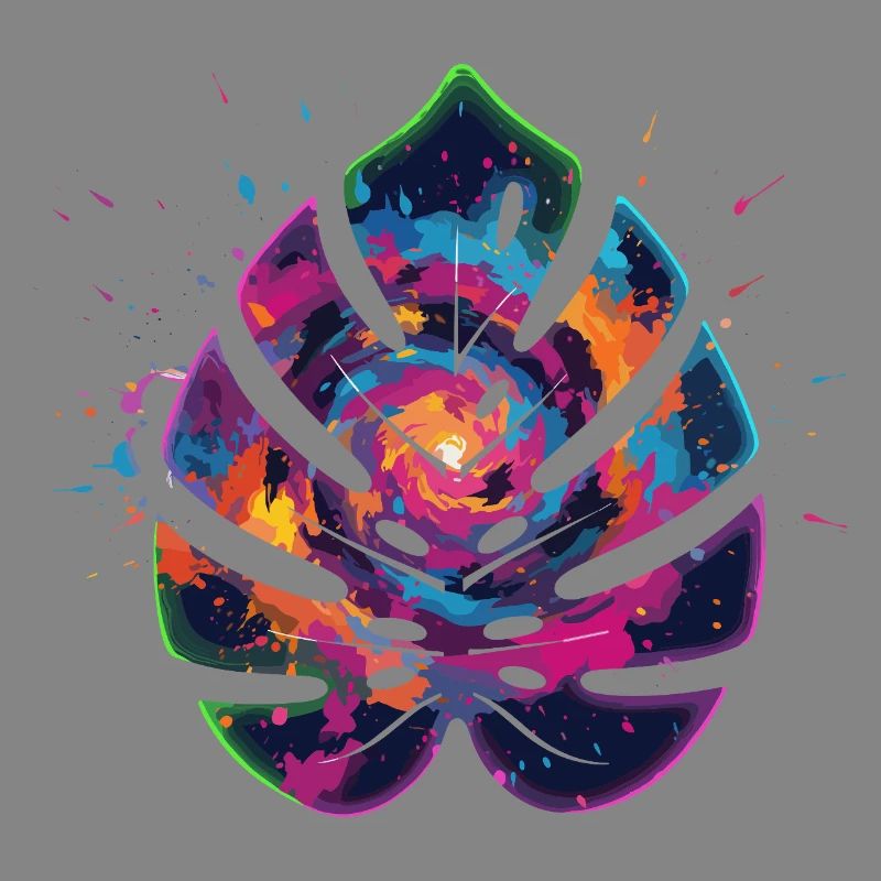Conception de la feuille d’explosion de couleur