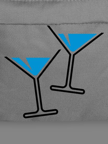 2 Cocktailgläser / Cocktail / Martini – (Hellblau)