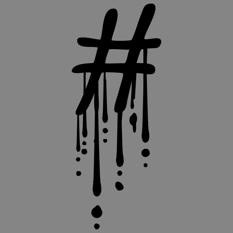 Hashtag Graffiti Drop