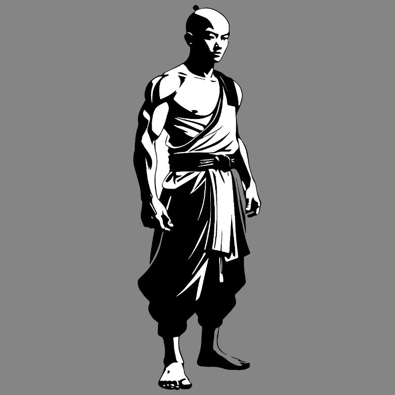 Shaolin Monk - Martial Arts Sticker