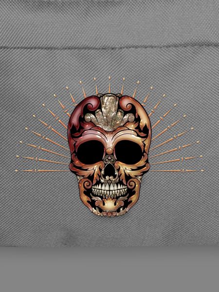 Eleganter Deko-Totenkopf