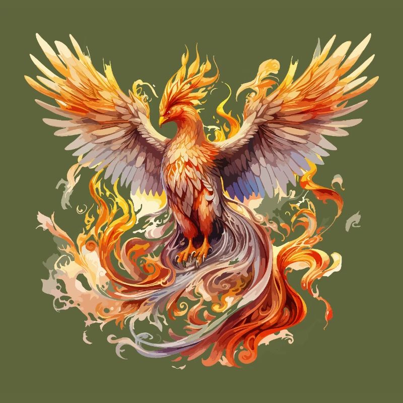 Phoenix Phoenix Fire Flames Bird Mythology