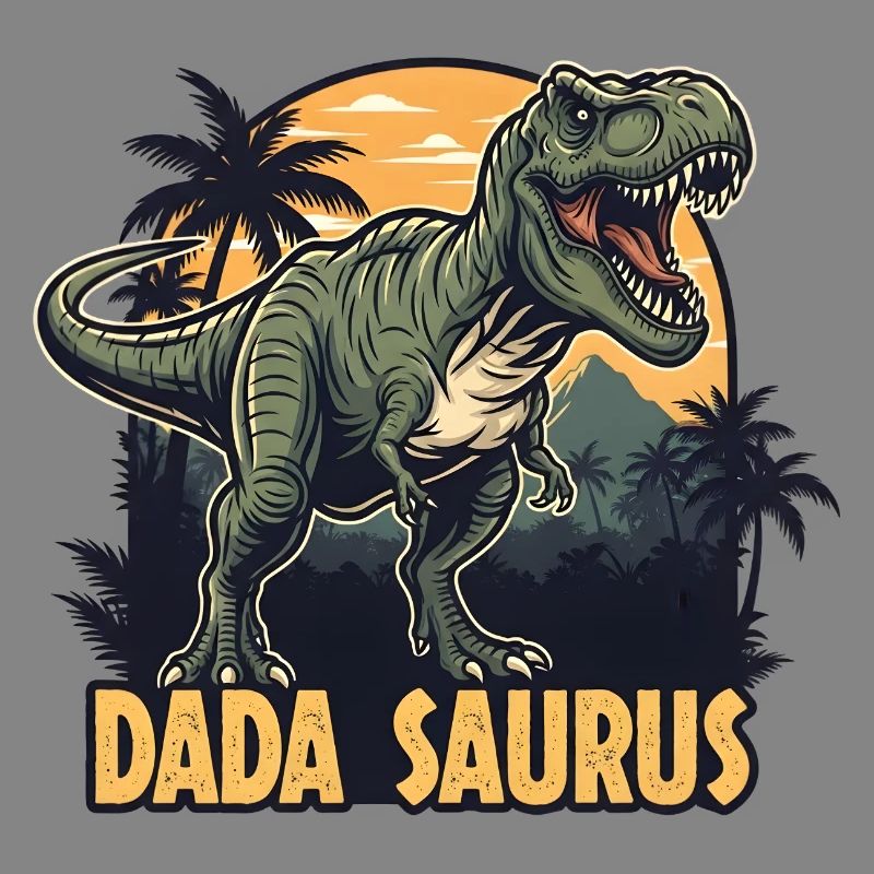 Dada Saurus T-Rex Illustration