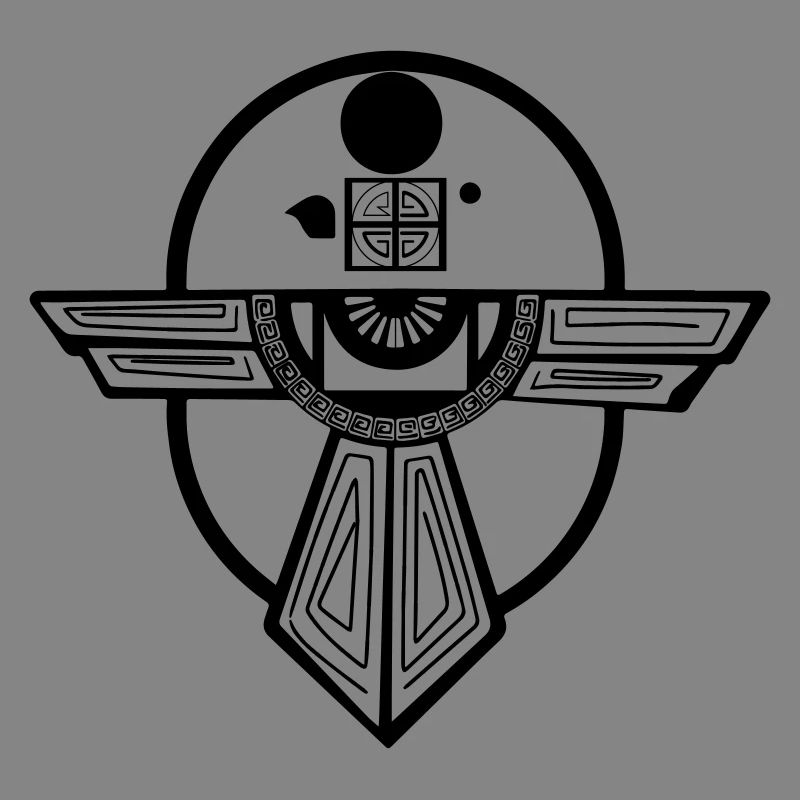 Uraltes Donnervogel-Totem-Design