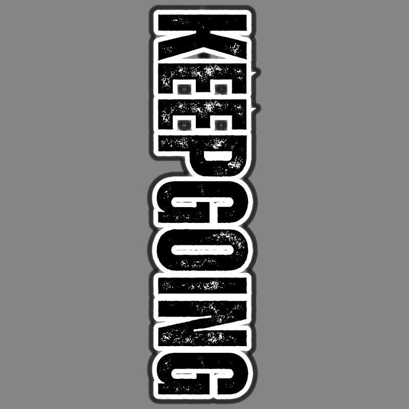 KEEP GOING – Motivational Vertical Pattern