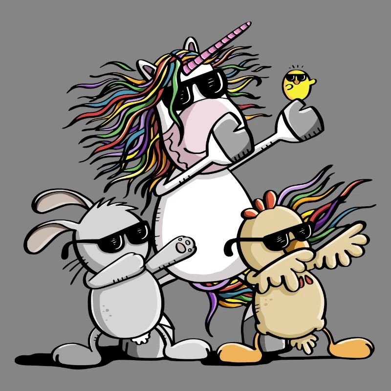 Dab Dance Easter Team - Unicorn - Chicken - Easter Bunny