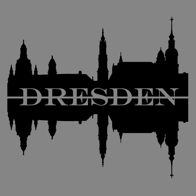 Dresden skyline silhouette