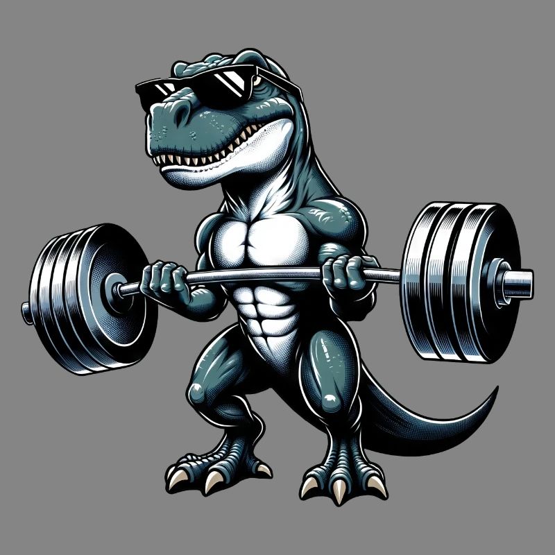 Cool Dino T-Rex Workout Dumbbell Workout Design