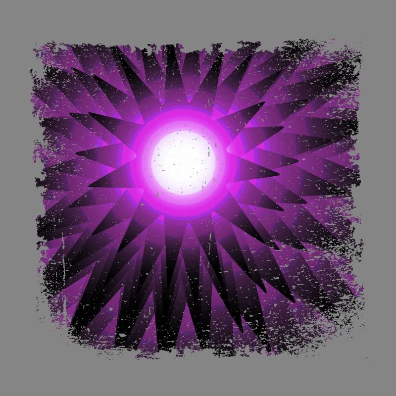 Supernova violet with frayed edge