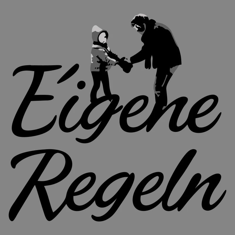 Vater und Kind Silhouette