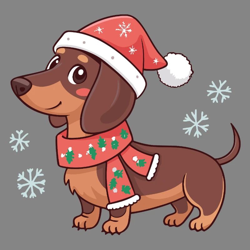 Dachshund Noël Chaleureux