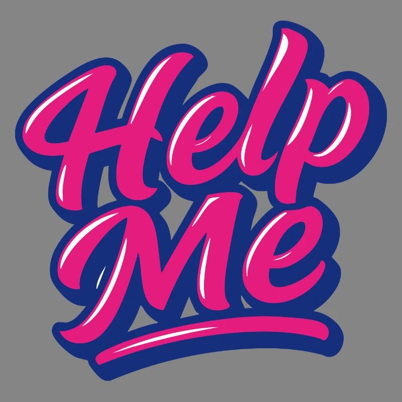 Help Me Neon Script