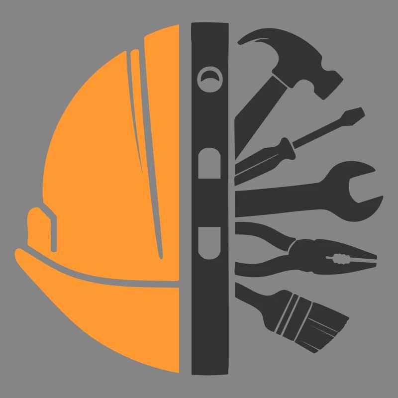 Construction Helmet & Tools – Craftsman Logo
