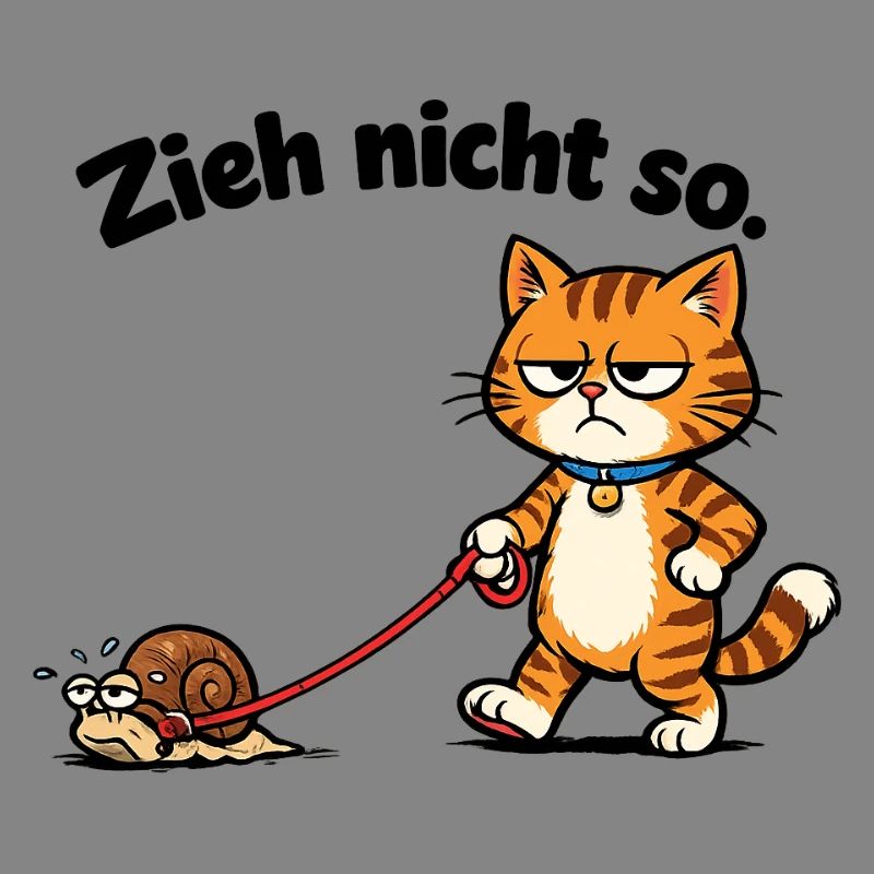 Cat frustration when pulling snails