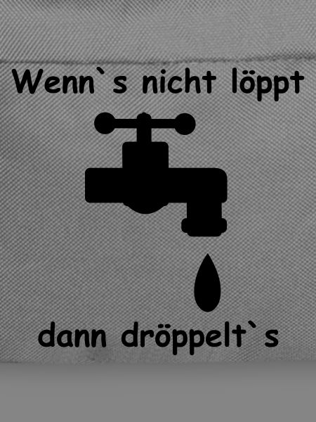 Wasserhahn Schrift Geschenk