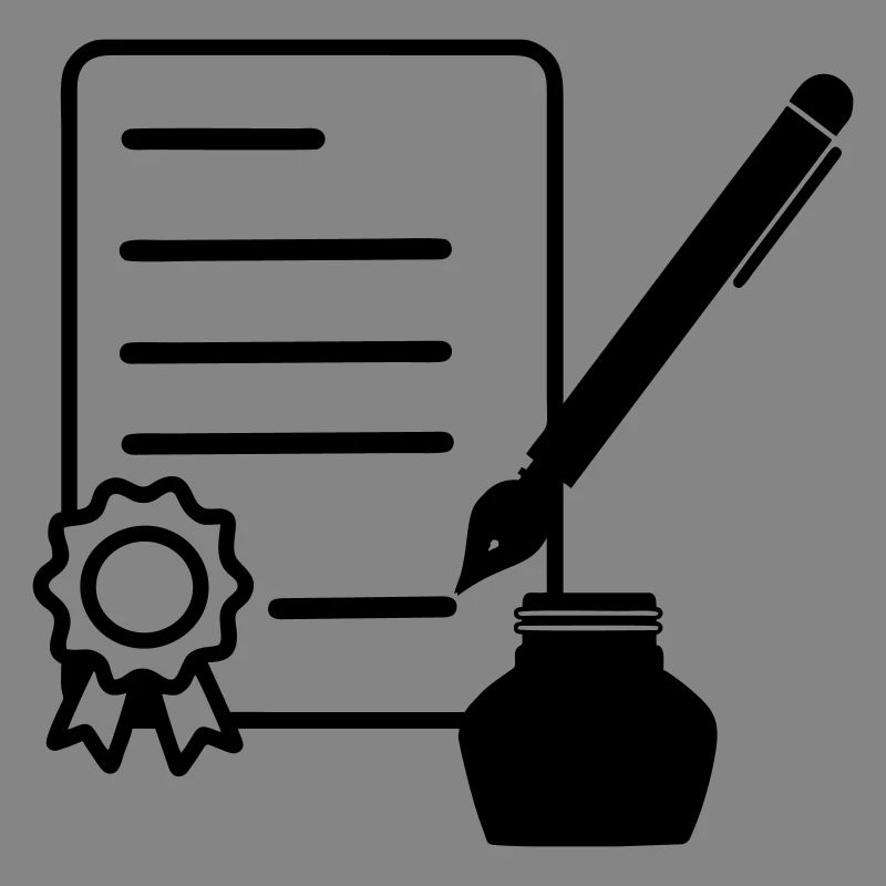 Contrat avec joint laqué