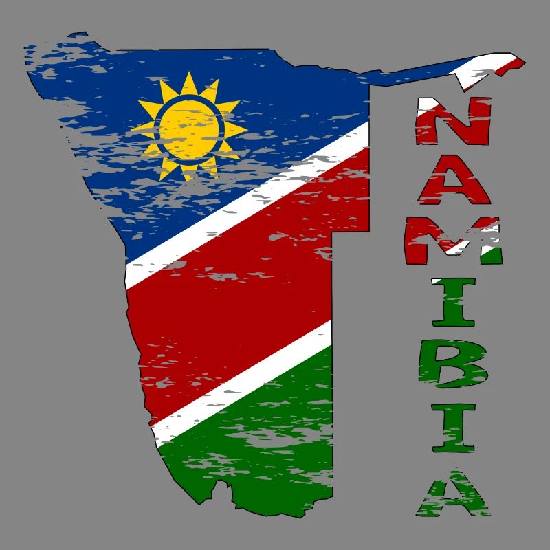 Namibia Map Flag used