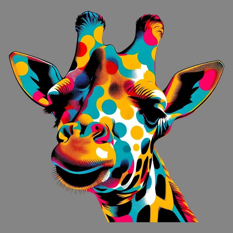 Giraffe Pop Art