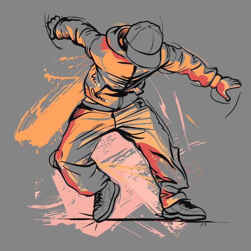 Dessin de breakdancer
