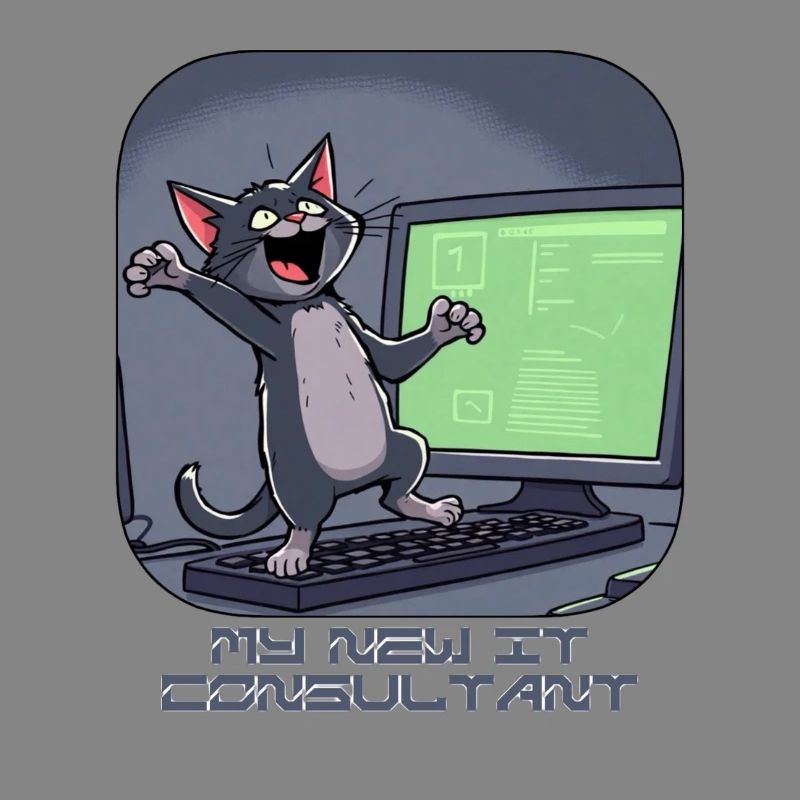 IT-Katze am Computer