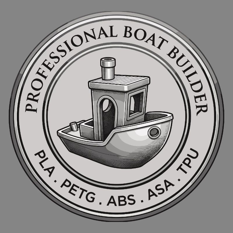 Constructeur professionnel de bateaux – Emblème d’impression 3D