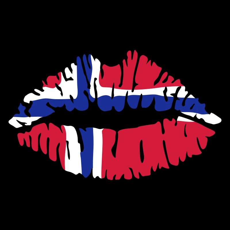 Flag Norway lips