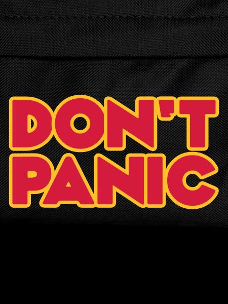 Don't Panic 2zeilig