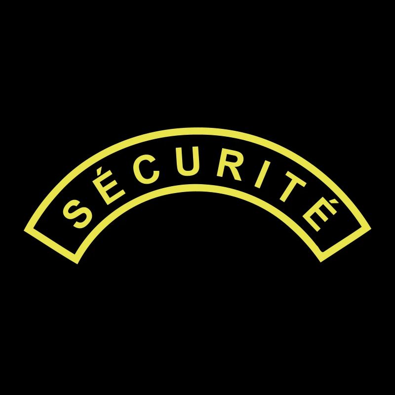 Ecusson Sécurité demilune 2c