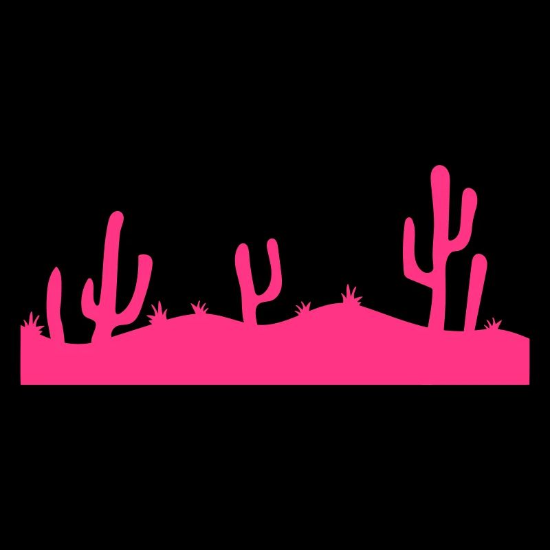 Beaucoup de cactus Cactus Désert Fraîche Violet Soirée Nuit