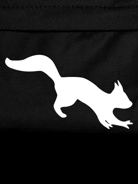 bouncing agile squirrel silhouette