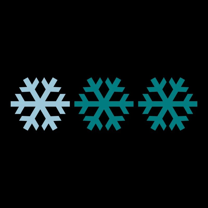 Three snowflakes