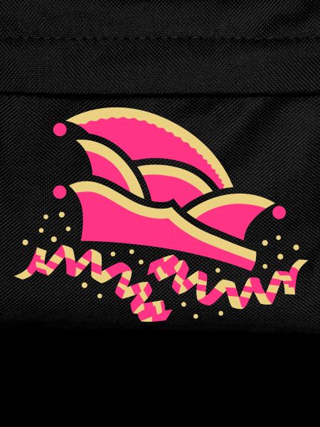 Fool's cap with streamers