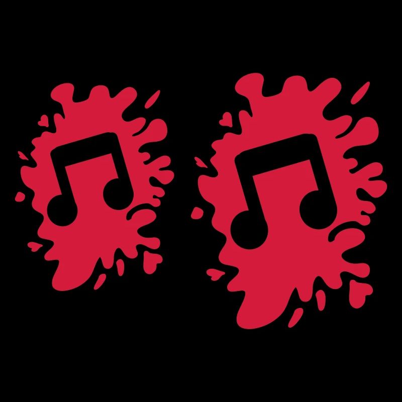 Musical note blobs